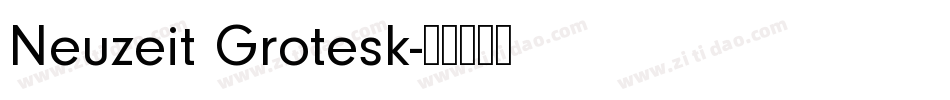 Neuzeit Grotesk字体转换